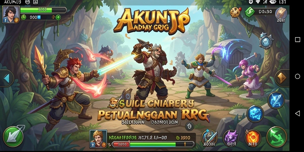Tangkapan layar menampilkan aksi seru di dalam AKUNJP.