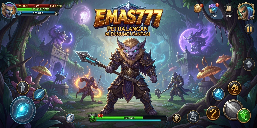 Tampilan menarik dari gameplay petualangan EMAS777.