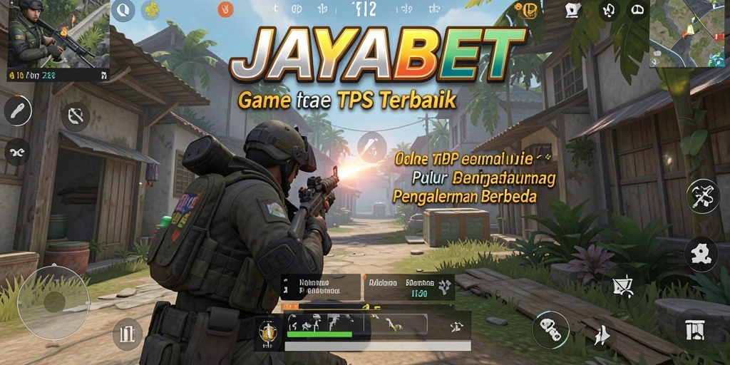 Tangkapan layar utama JAYABET menampilkan aksi intens permainan TPS.