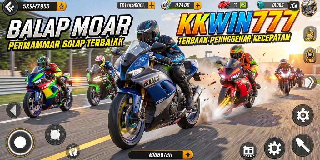 Gameplay menegangkan dengan grafis balap motor yang realistis