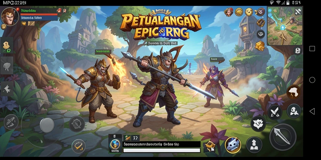 Tampilan gameplay MPO2121 yang mengasyikkan dengan pertempuran epik.