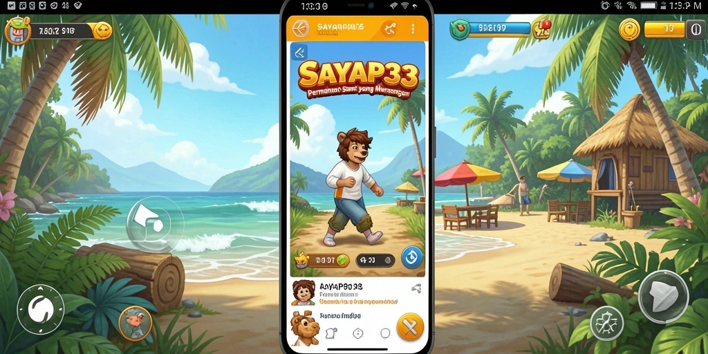 Tangkapan layar dari gameplay menarik SAYAP33 dengan visual yang cerah.