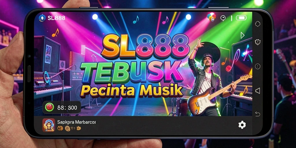 Screenshot gameplay SL888 menampilkan pengalaman musik yang interaktif.