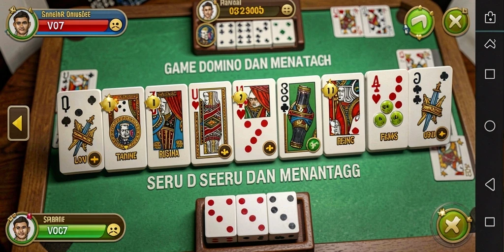 Tampilan gameplay Domino yang menarik di V07.